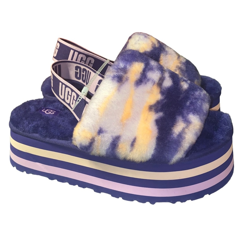 Women's Disco Marble Slide Purple Size 8 - Picture 4 of 5